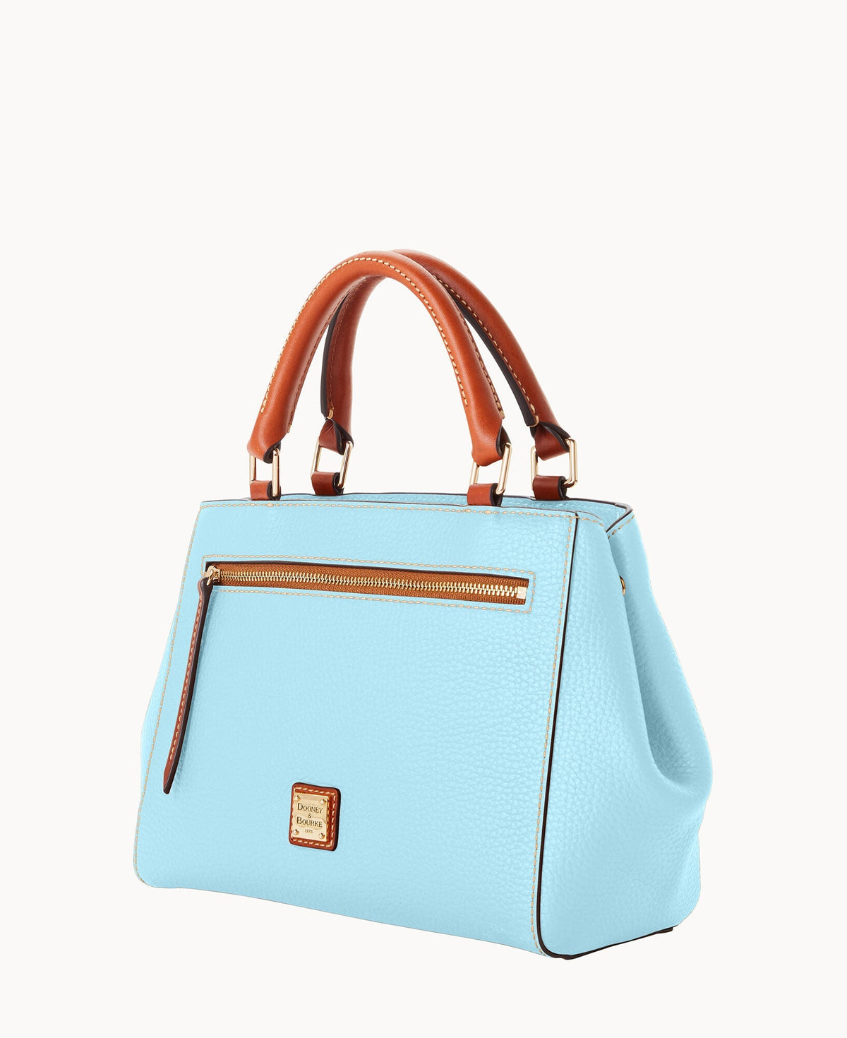 Pebble Grain Small Zip Satchel - Image 137