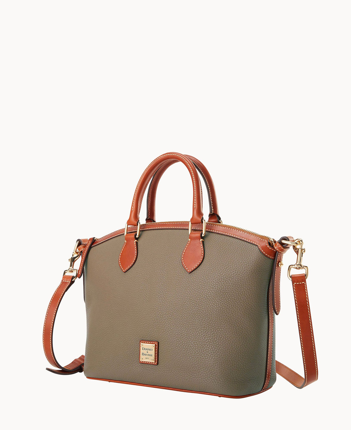 Pebble Grain Domed Satchel - Image 10