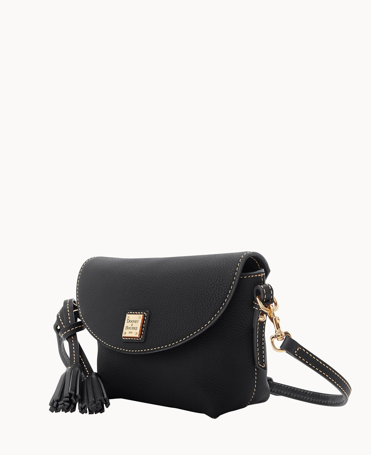 Pebble Grain Crossbody Saddle Bag - Image 6