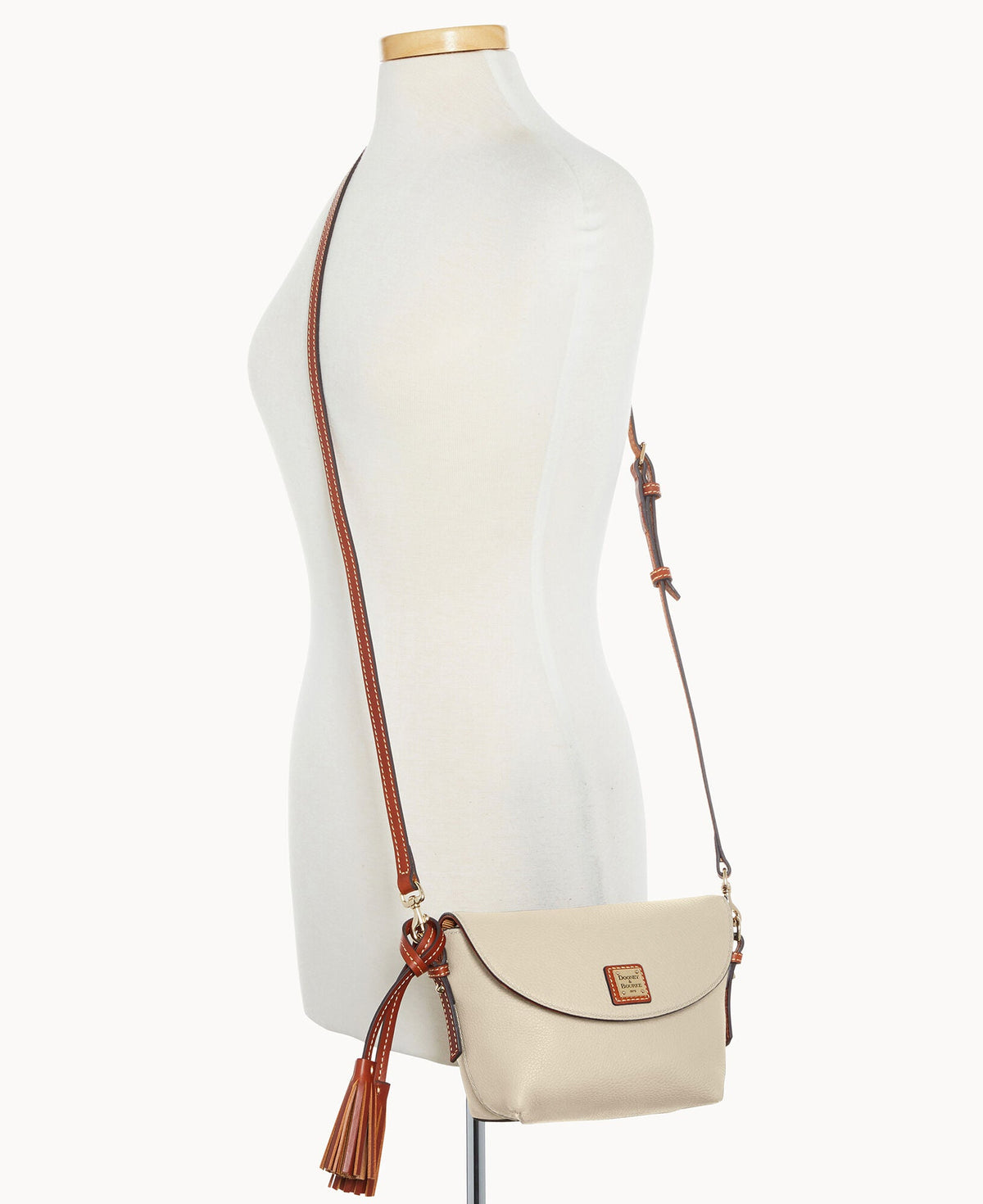 Pebble Grain Crossbody Saddle Bag - Image 40