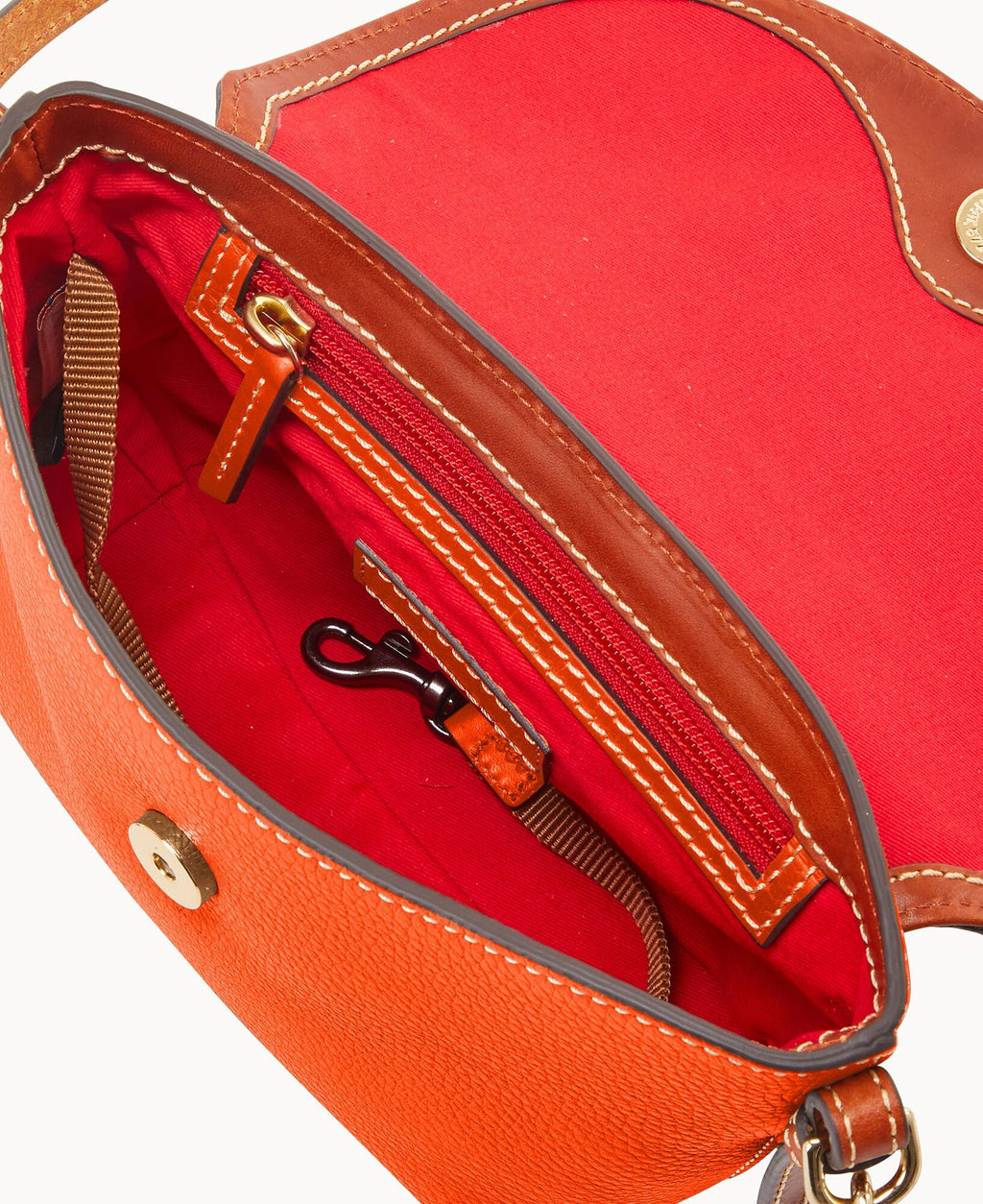 Pebble Grain Crossbody Saddle Bag - Image 71