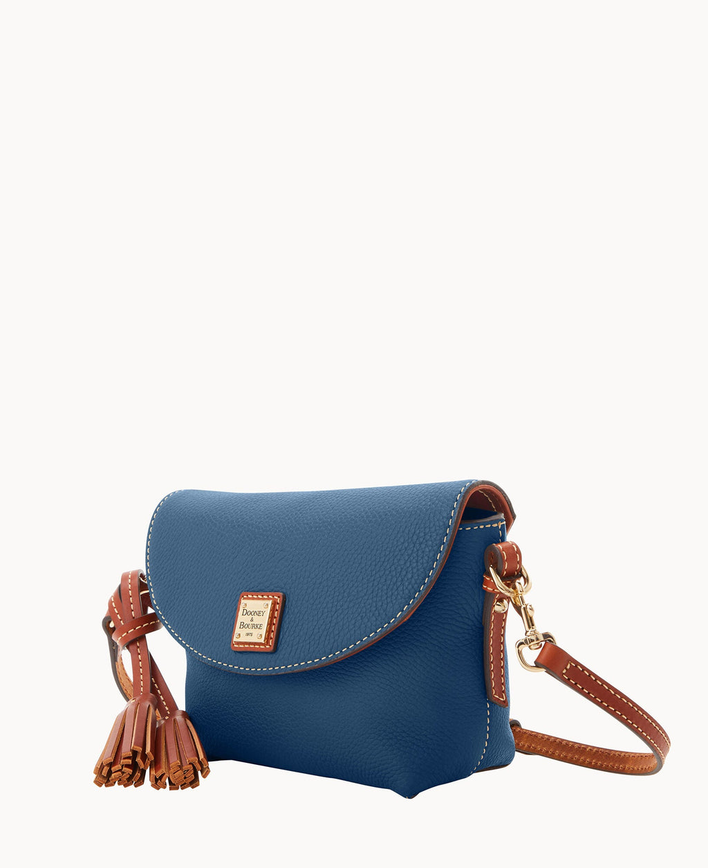 Pebble Grain Crossbody Saddle Bag - Image 78