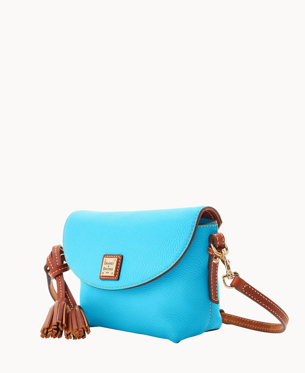 Pebble Grain Crossbody Saddle Bag - Image 90