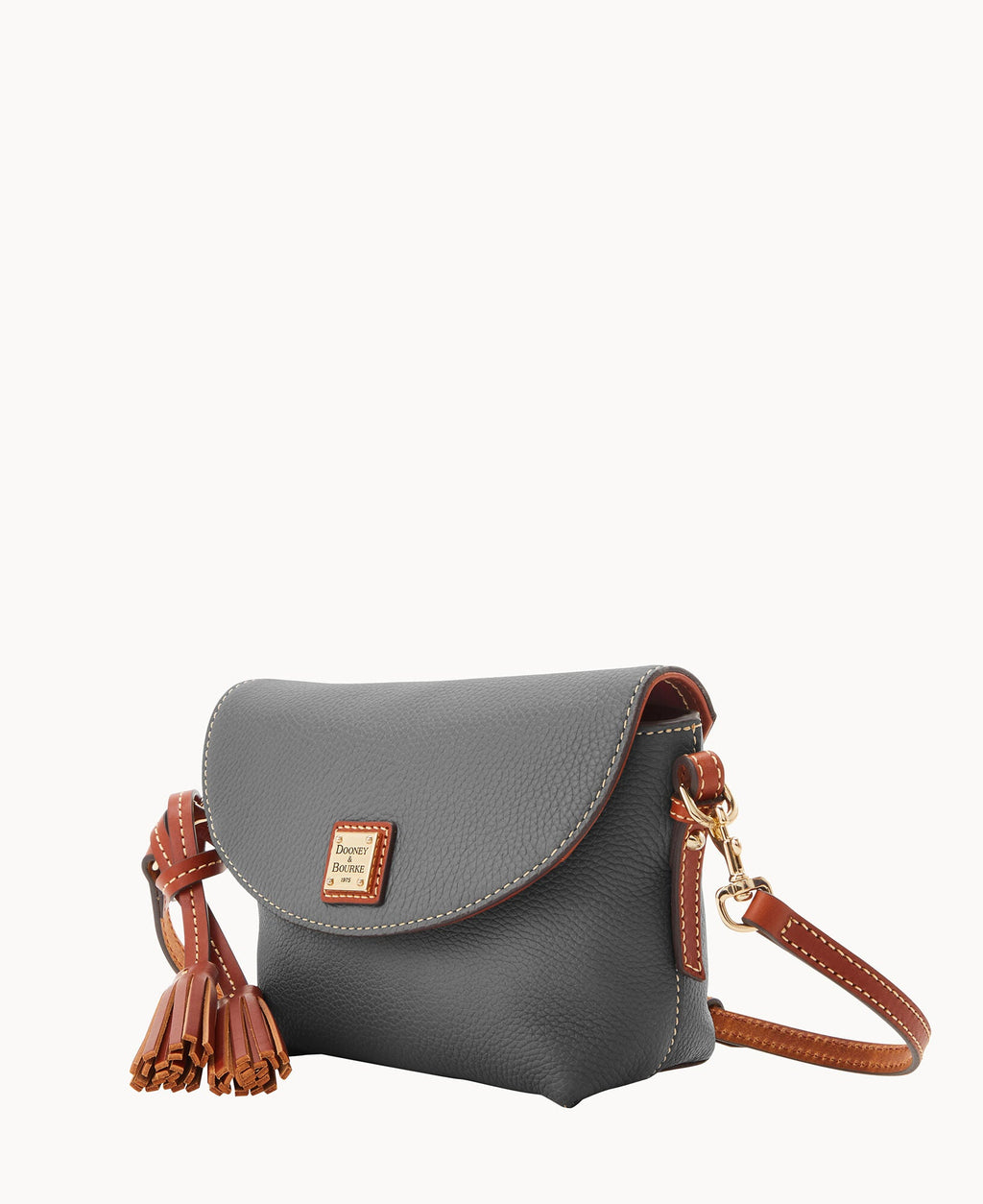 Pebble Grain Crossbody Saddle Bag - Image 50