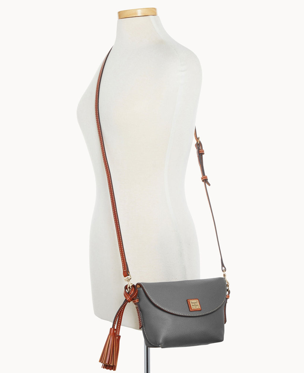 Pebble Grain Crossbody Saddle Bag - Image 52