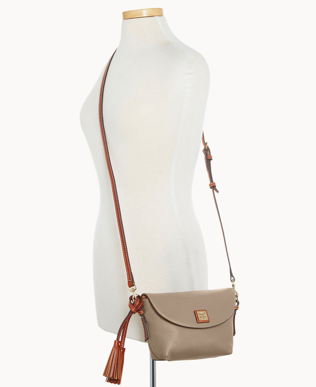 Pebble Grain Crossbody Saddle Bag - Image 100