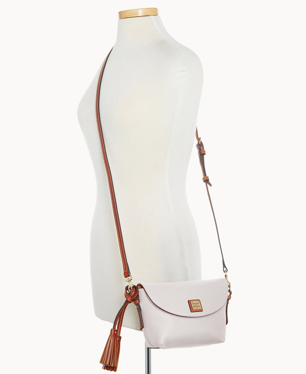 Pebble Grain Crossbody Saddle Bag - Image 60
