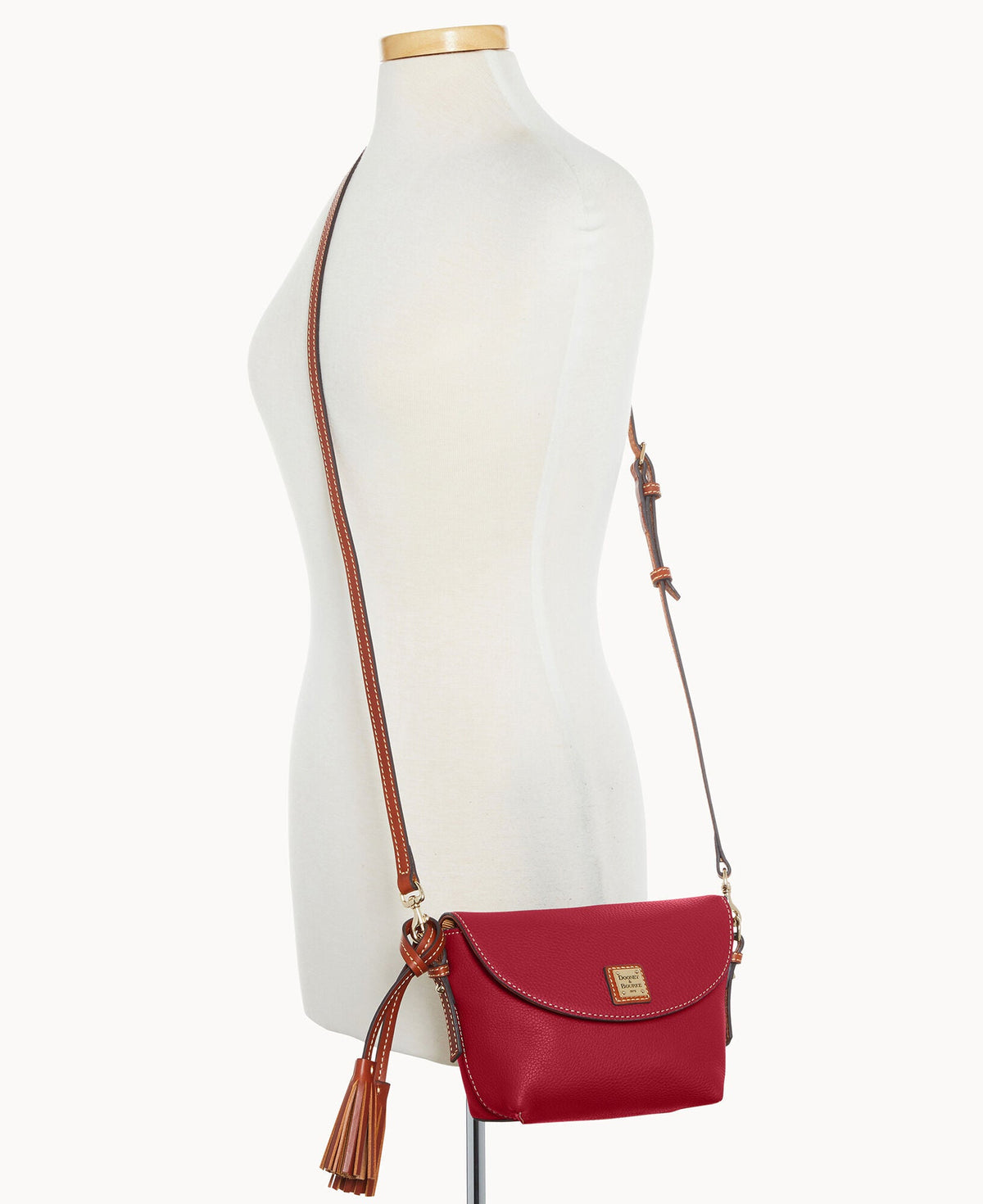 Pebble Grain Crossbody Saddle Bag - Image 104