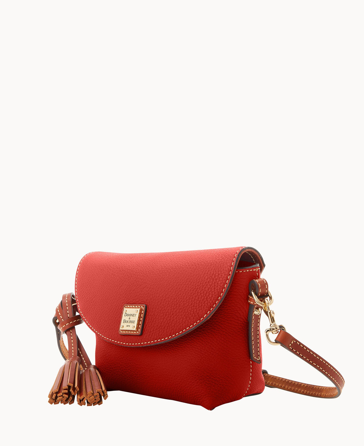 Pebble Grain Crossbody Saddle Bag - Image 106