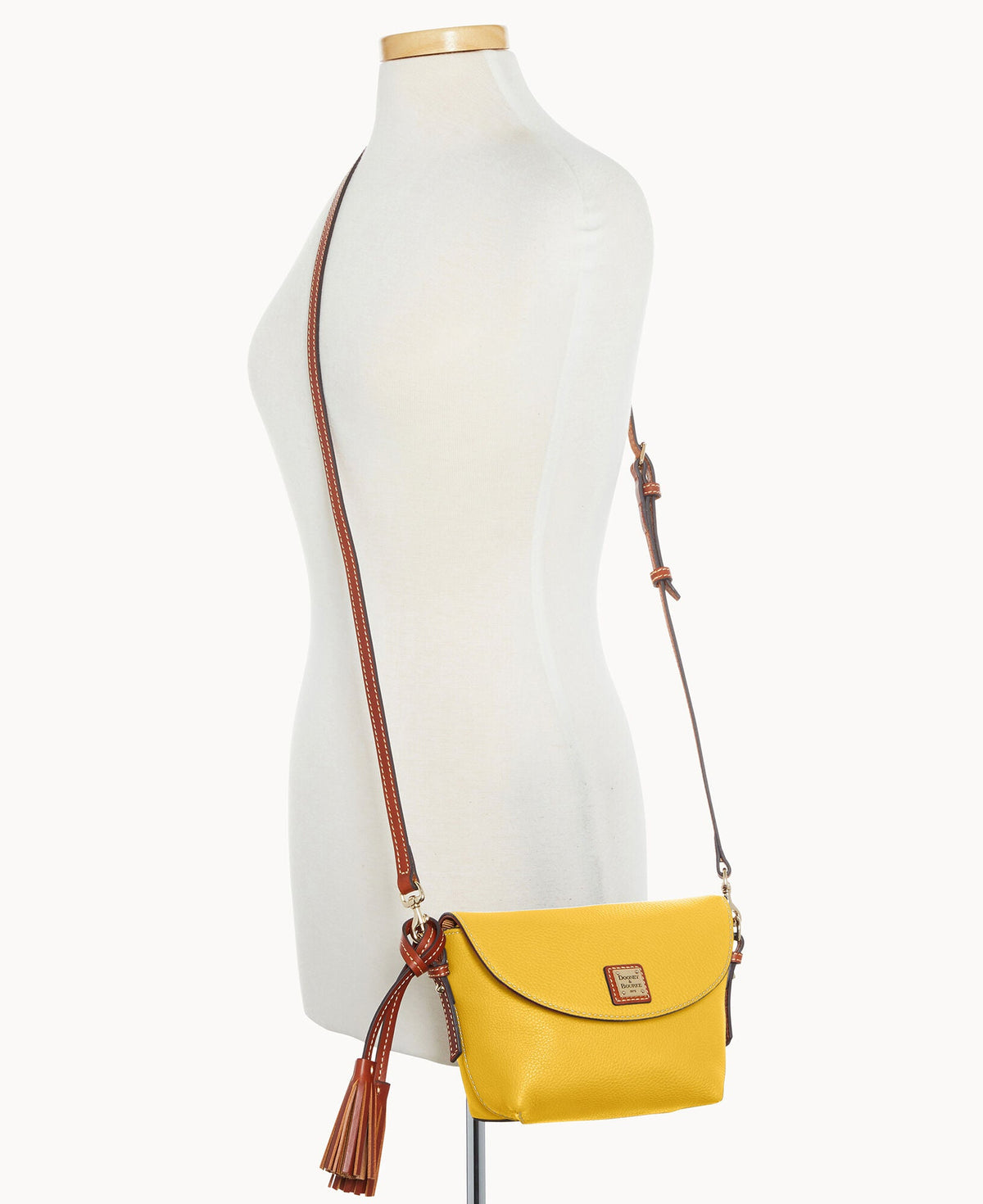 Pebble Grain Crossbody Saddle Bag - Image 112