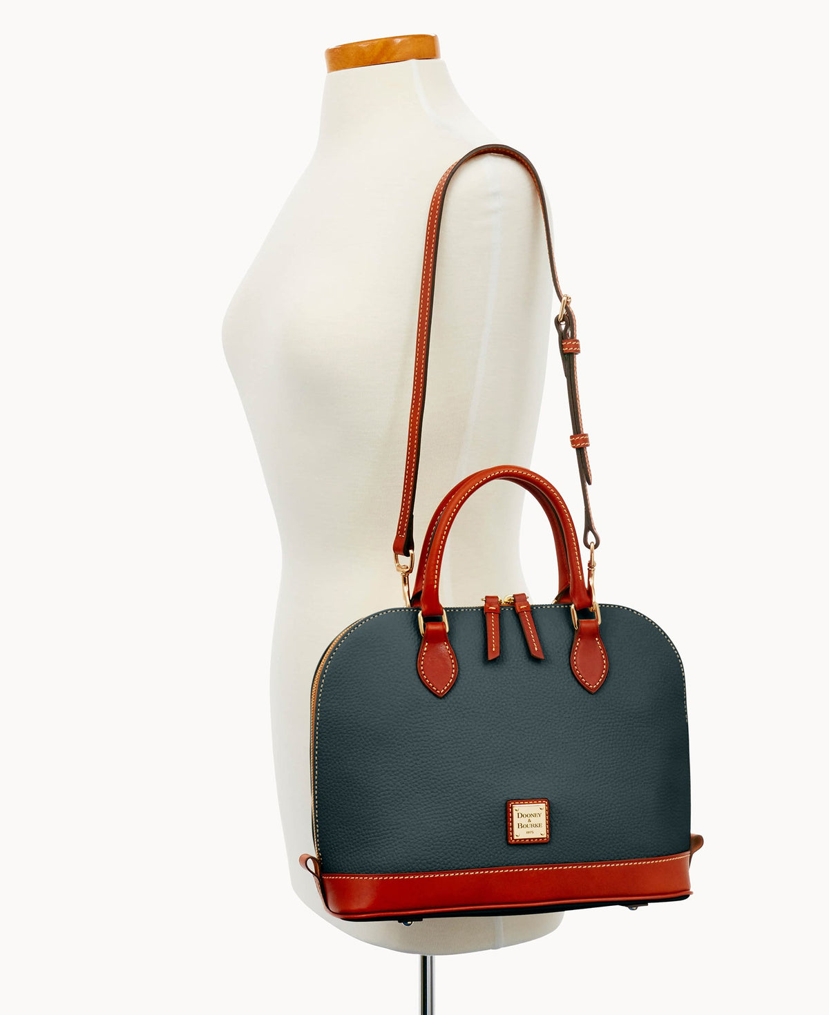 Pebble Grain Zip Zip Satchel - Image 89
