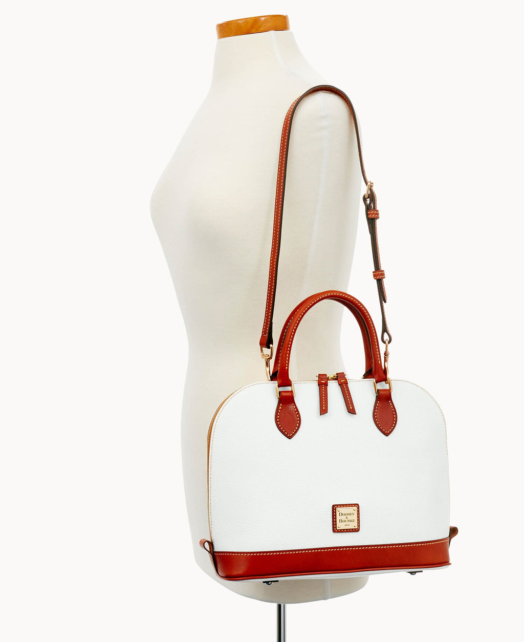 Pebble Grain Zip Zip Satchel - Image 109
