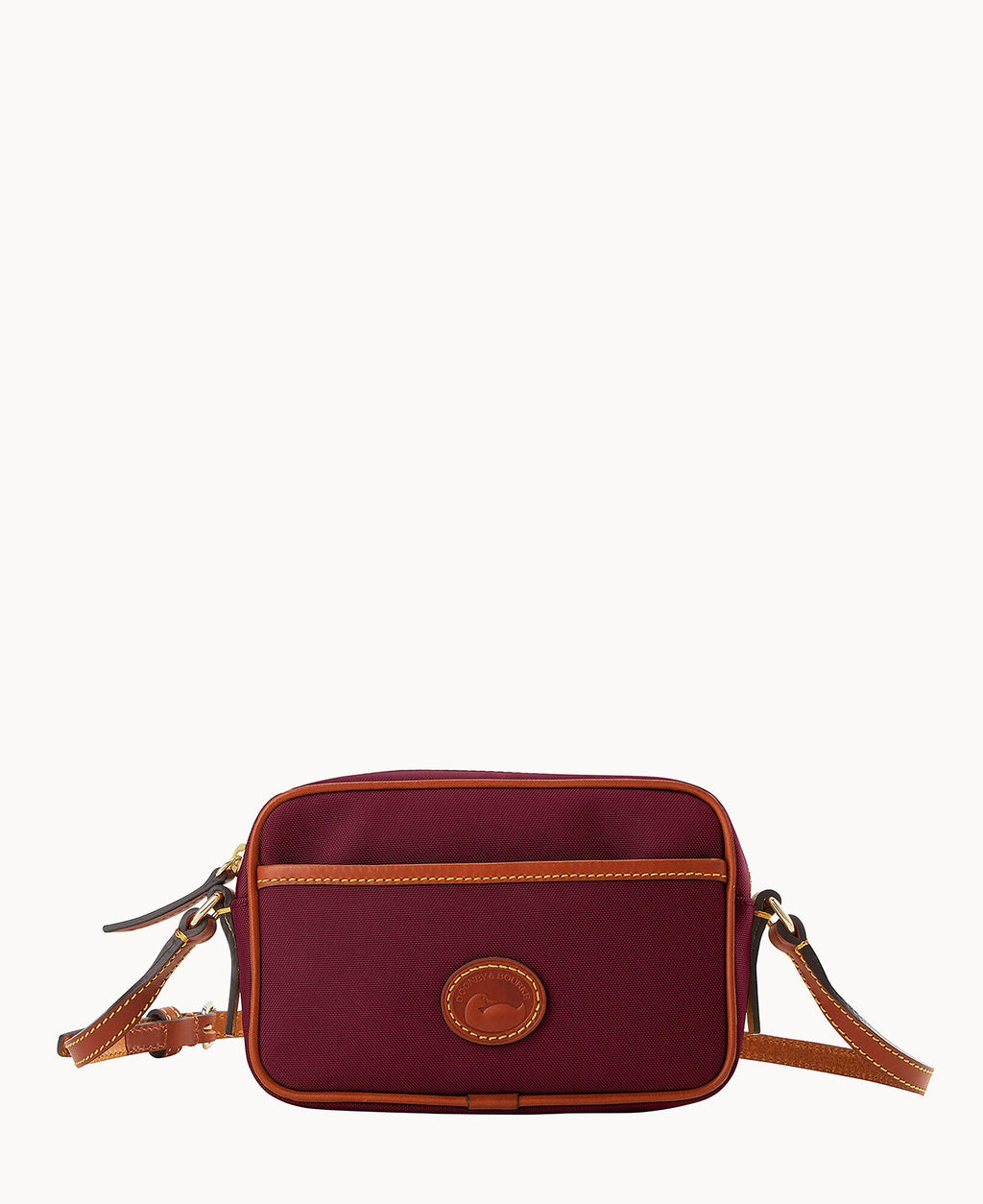 Nylon Camera Crossbody - Cranberry
