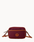 Nylon Camera Crossbody - Cranberry