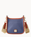 Pebble Grain Small Messenger - Steel Blue