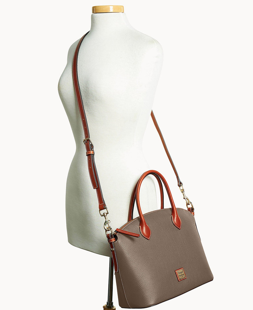 Pebble Grain Domed Satchel - Image 60