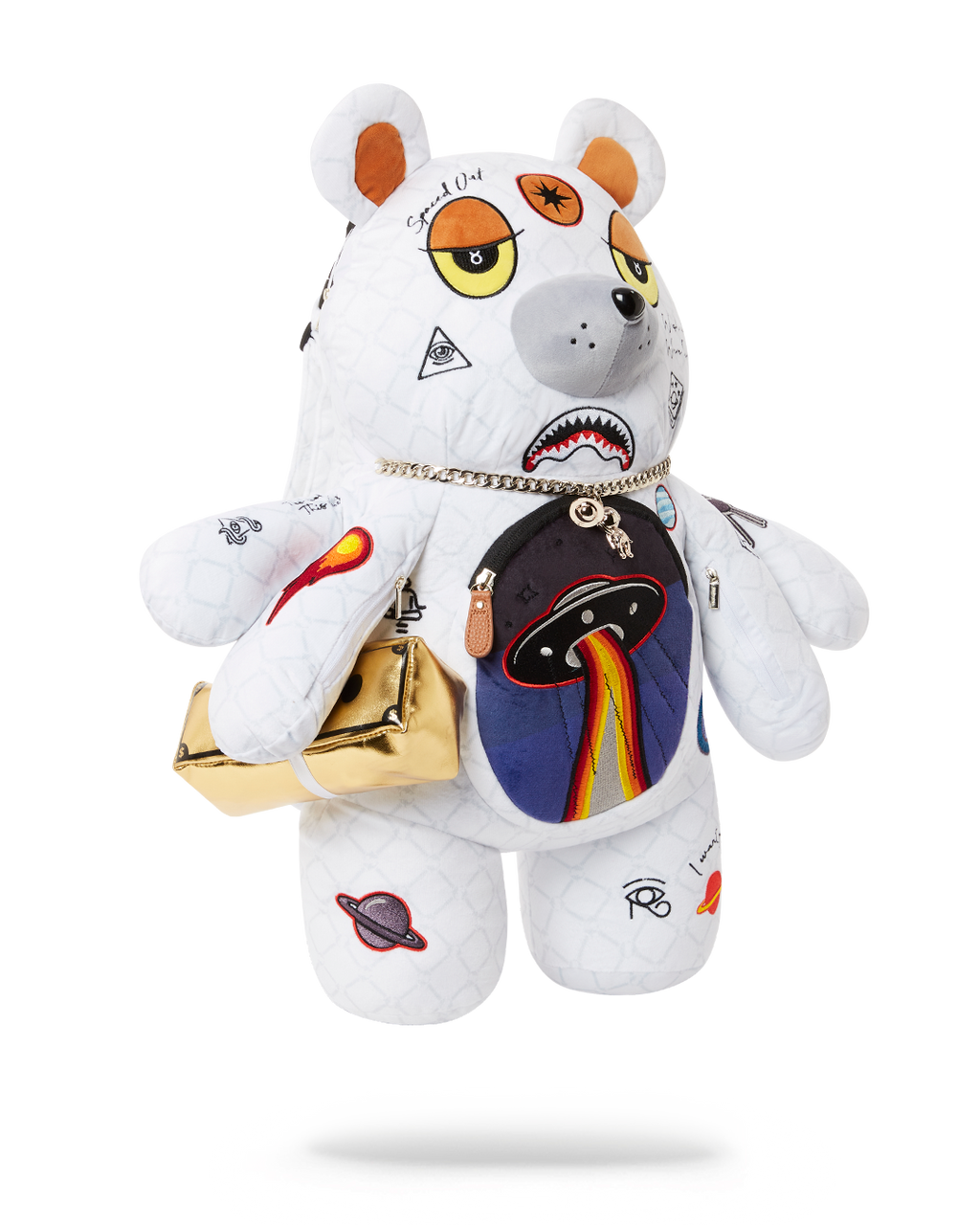 UFO SPACED OUT MONEYBEAR TEDDYBEAR BACKPACK