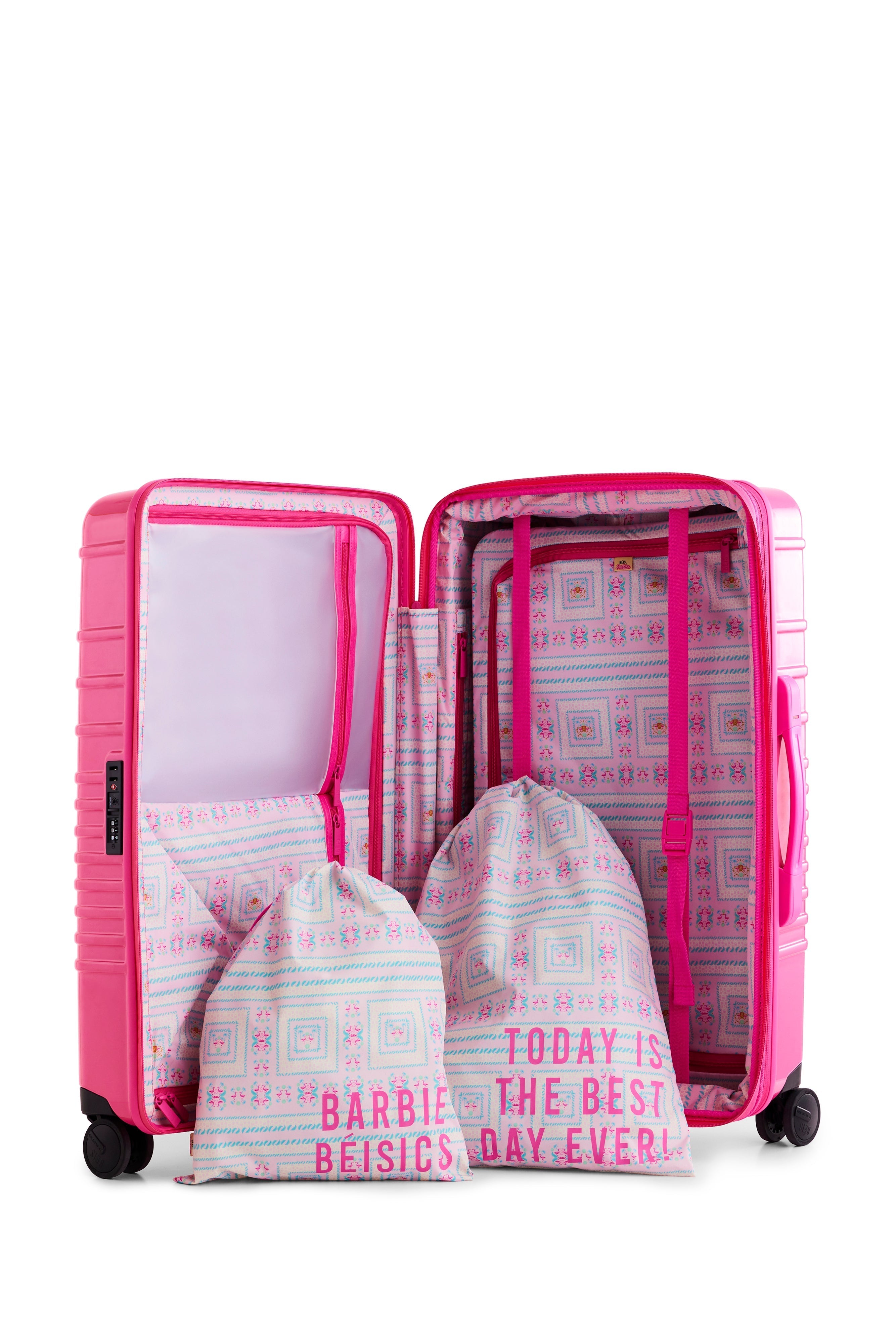 The Medium Check-In Roller in Barbie? Pink