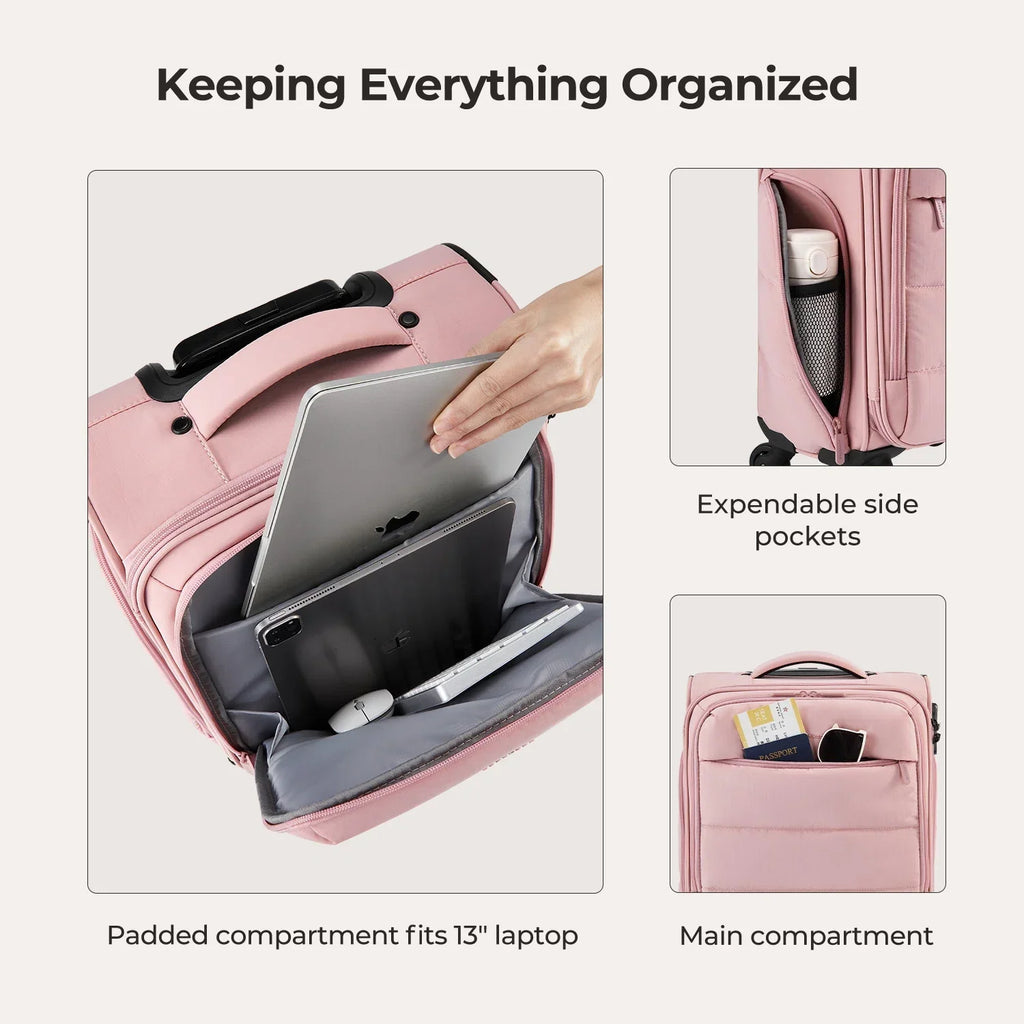 Bagsmart 16" Personal Item Carry on Luggage