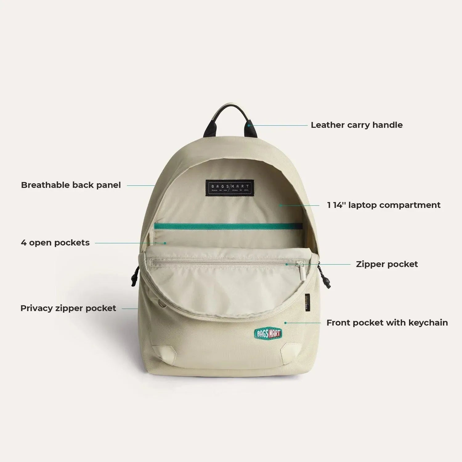 Ocean Cordura?? Campus Backpack with Laptop Sleeve