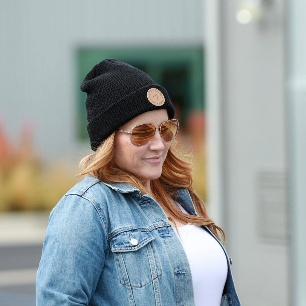 Alpha Black Beanie