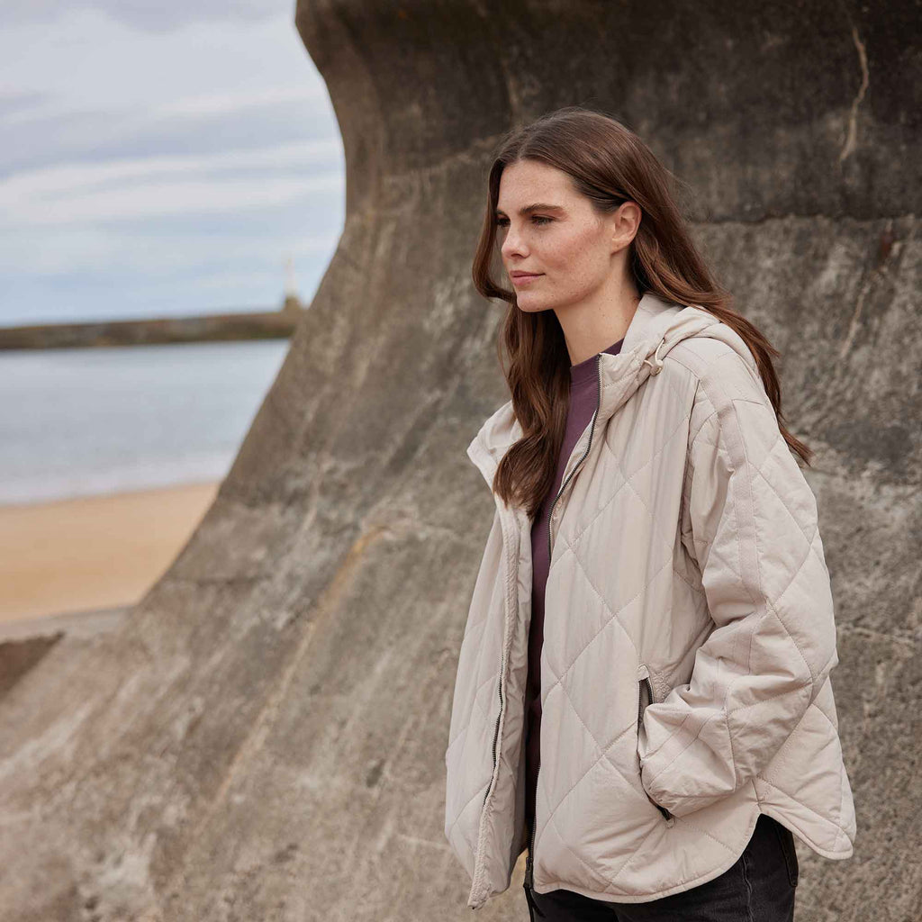 Corlae Womens Oversized Shower Resistant Insulated Jacket - Warm Cloud - Image 12