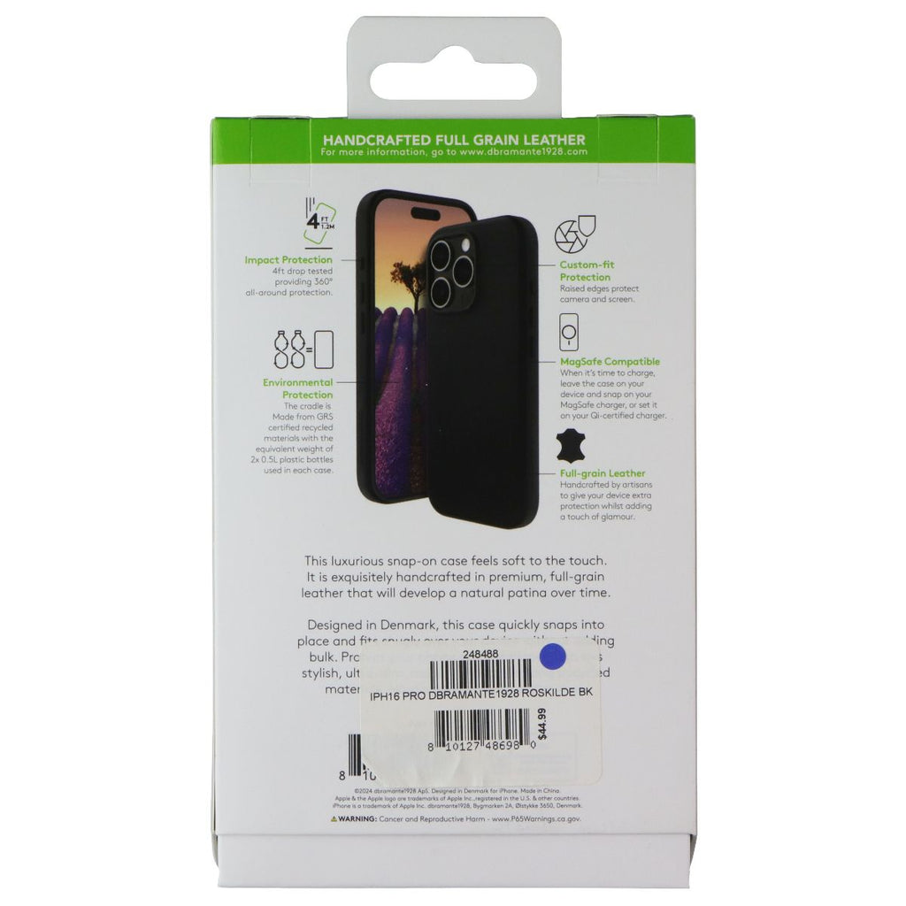 Dbramante1928 Roskilde Leather Case for Apple iPhone 16 Pro - Black - New - Image 2