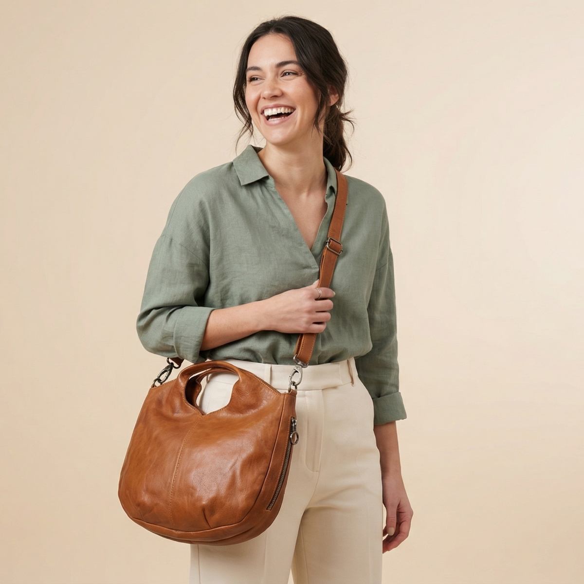 Darby Leather Crossbody Bag - Image 26