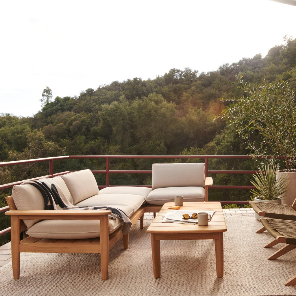 Dunes Teak 5-Piece Sectional - Image 7