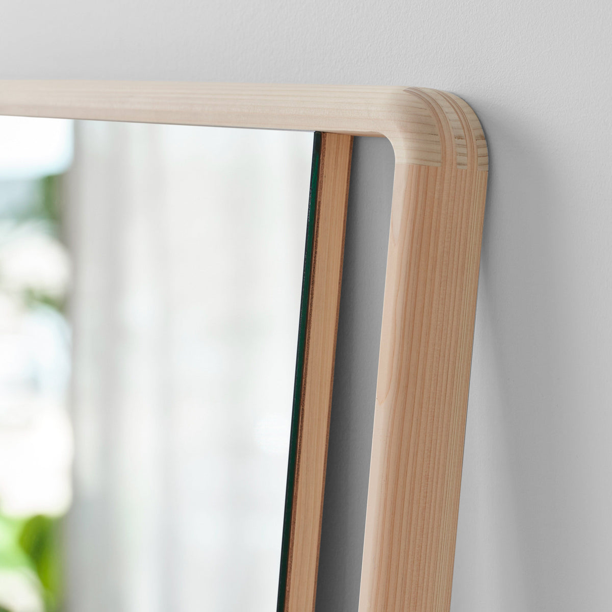 Hinoki Wood Wall Mirror - Image 3