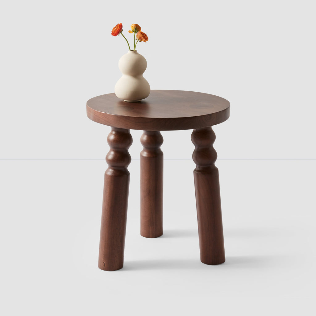 Kovai Wood Stool - Image 2