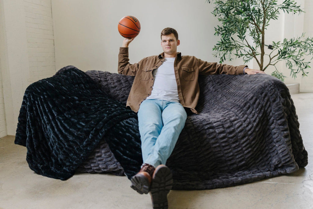 Walker Kessler Biggest Hugs Charcoal Blanket