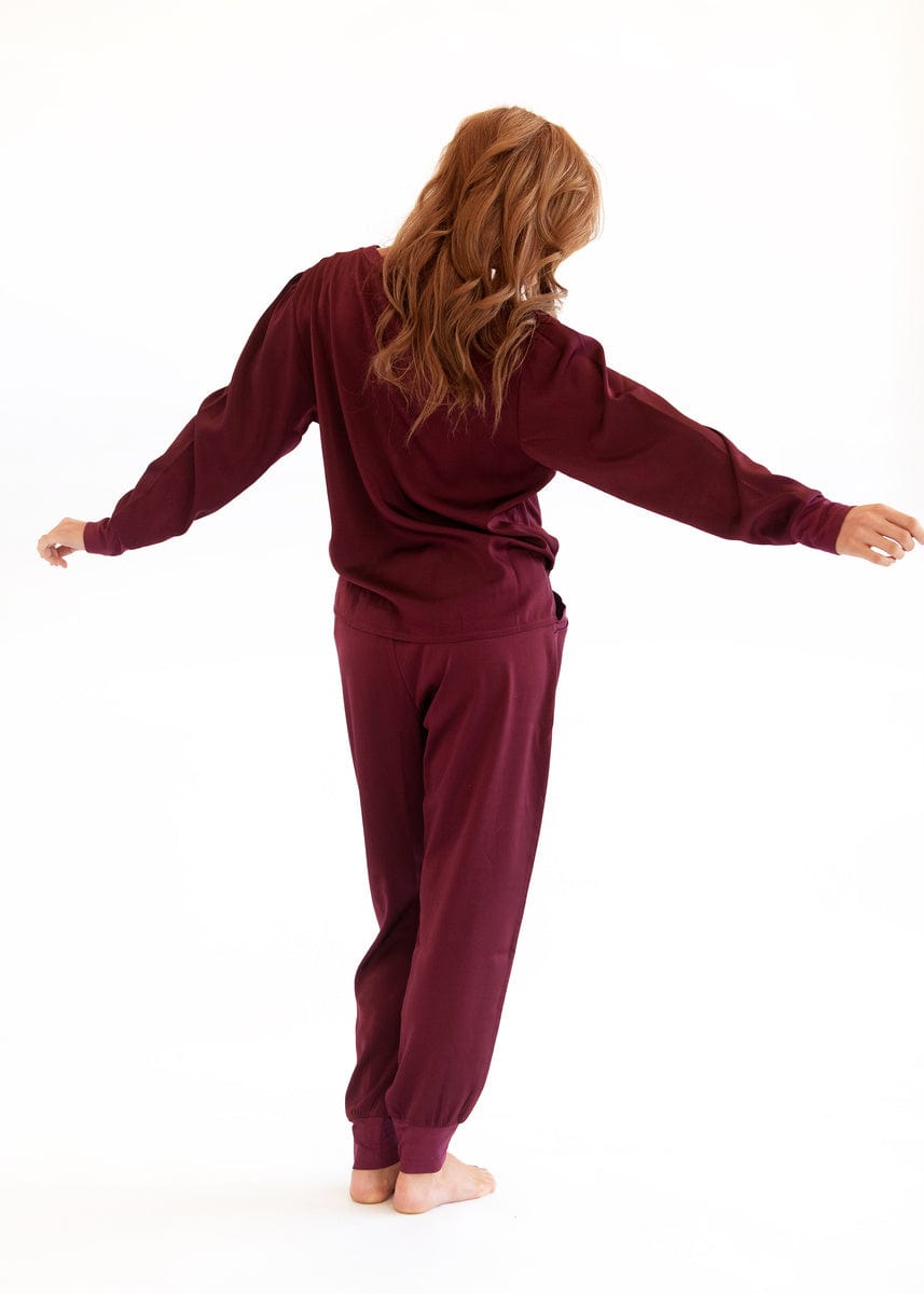 Must be Satin Pajamas - Maroon