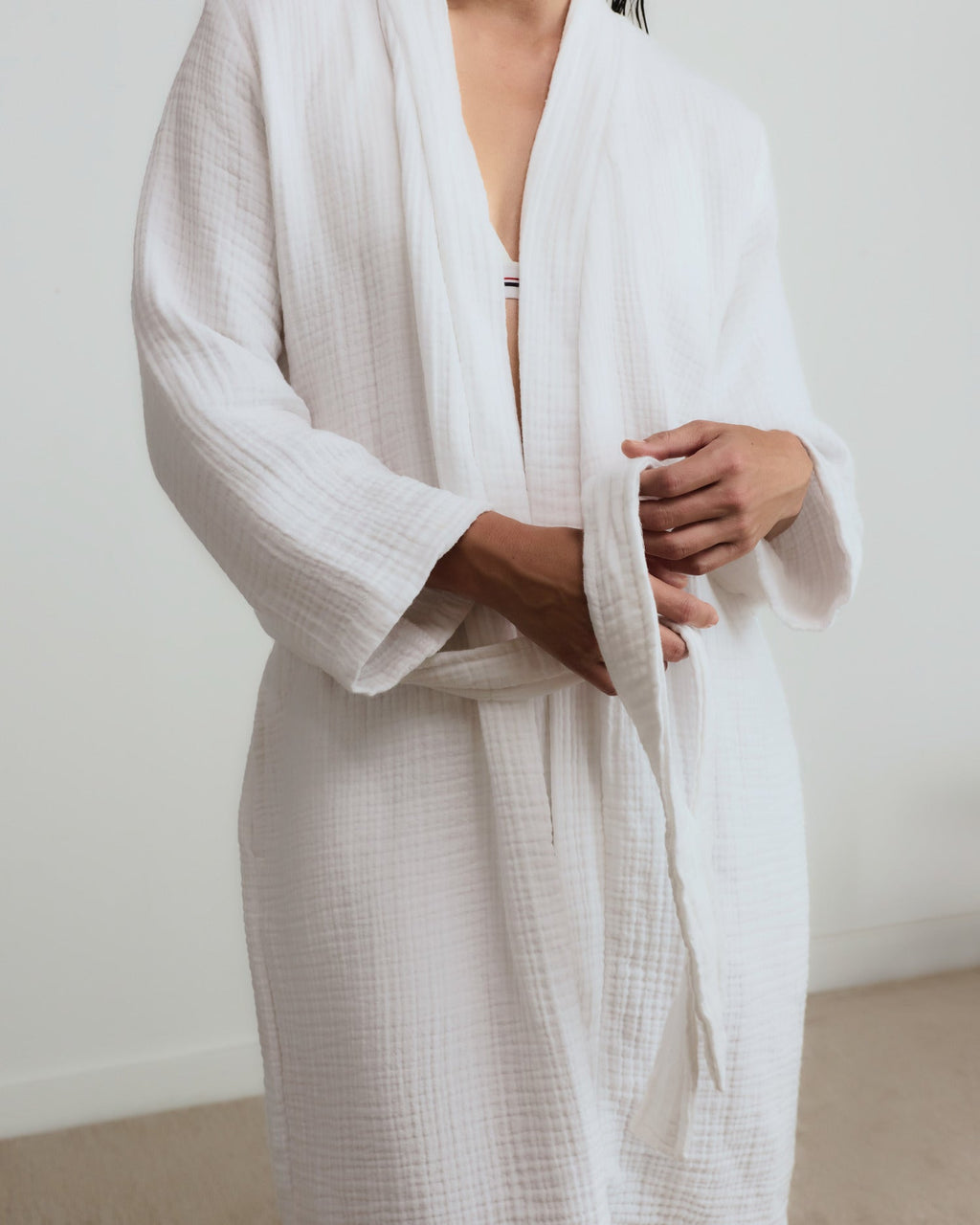 Cloud Cotton Robe (White) - Image 6