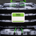 Graffiti Green Hello My Name Is Patch
