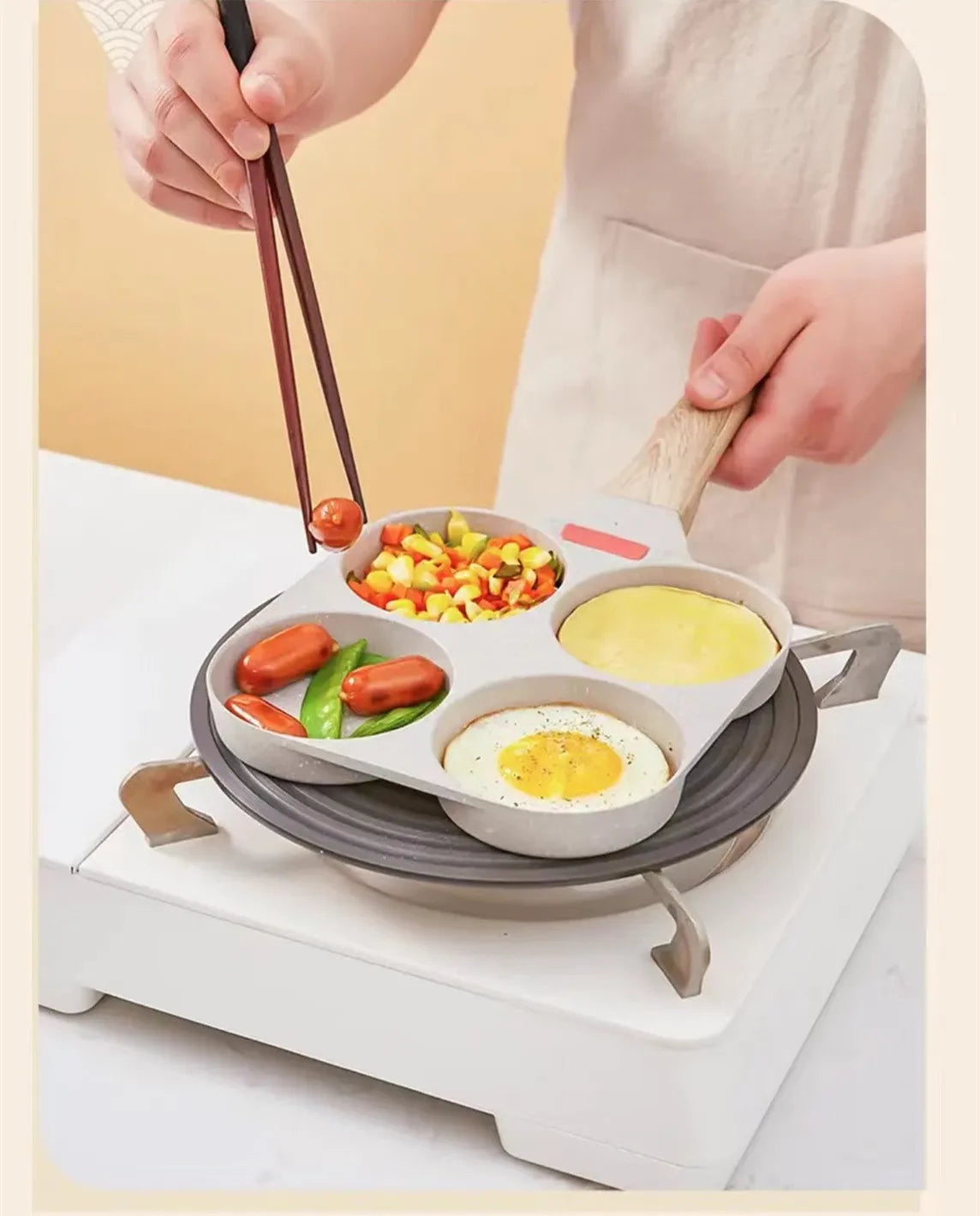 Four-Hole Egg Pancake Frying Pan - Image 9