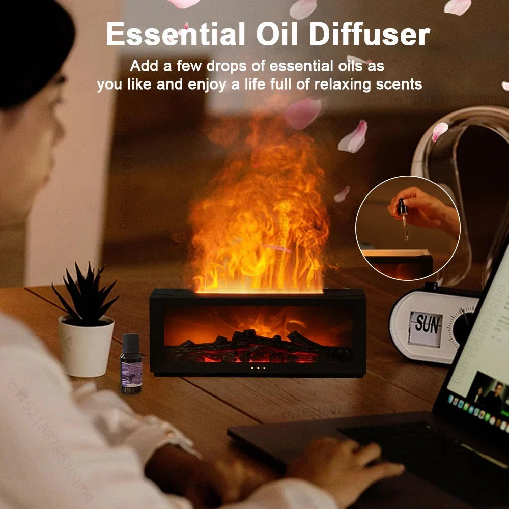 Flame Air Humidifier Essential Oil Diffuser - Image 5