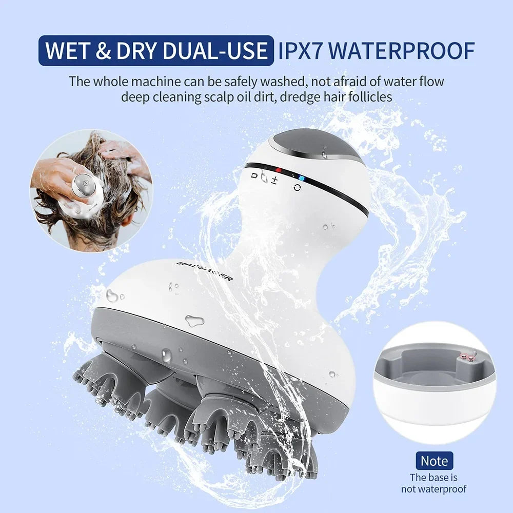 3D Waterproof Electric Head Massager - Image 6