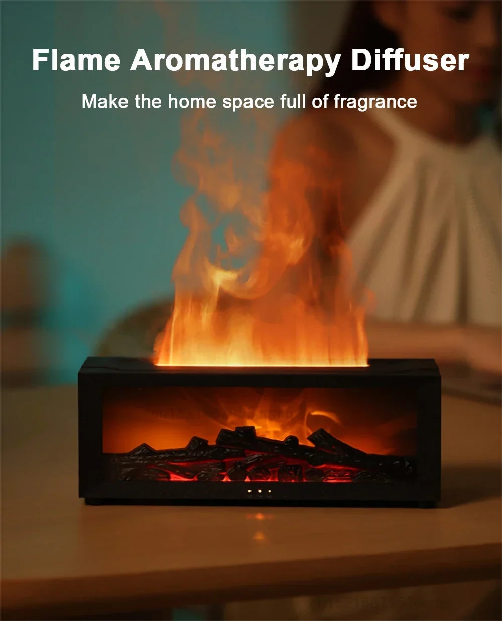Flame Air Humidifier Essential Oil Diffuser - Image 6