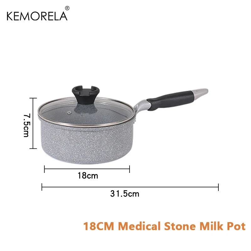 Durable Stone Frying Pan28/26/24/20cm Wok Non-stick Pan Skillet Cauldron Induction Cooker Pans Pancake Egg Gas - Image 16