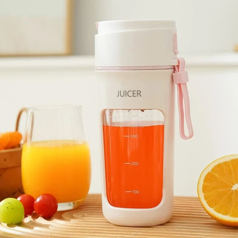 Portable Juicer Mini Electric Blender - pink