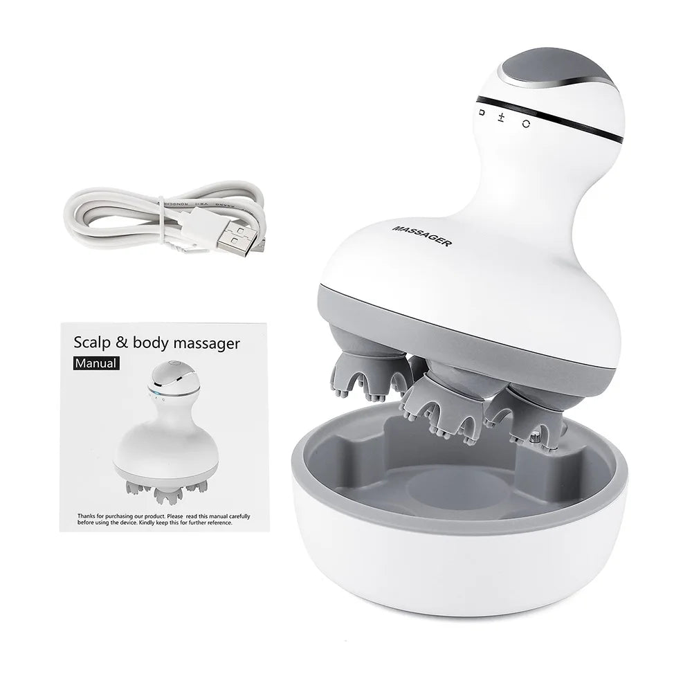 3D Waterproof Electric Head Massager - Image 29