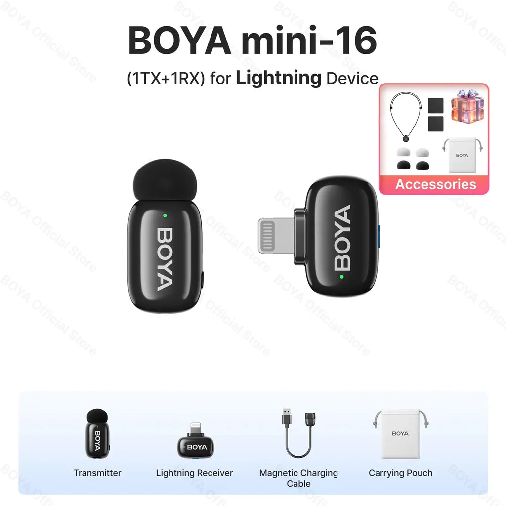 BOYA Mini Wireless Lavalier Lapel Microphone - Image 13