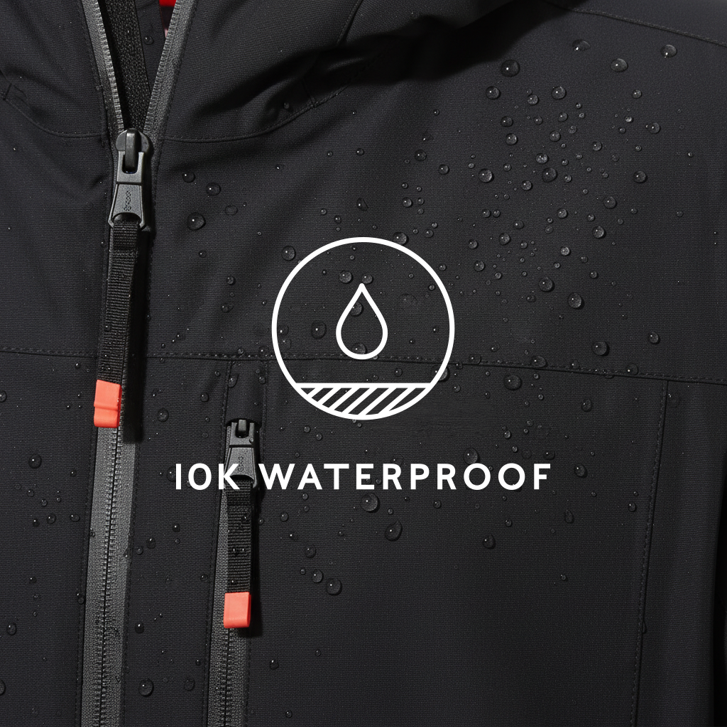 Samoens Mens Waterproof Ski Jacket - Black - Image 17
