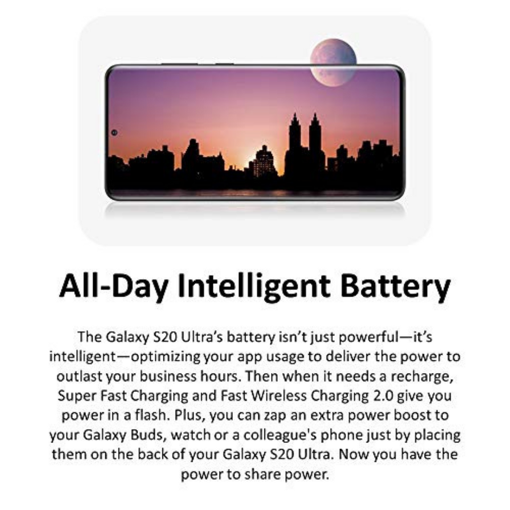 Verizon Samsung Galaxy S20 Ultra 5G - 128GB - Cosmic Gray - SM-G988UZAAVZW