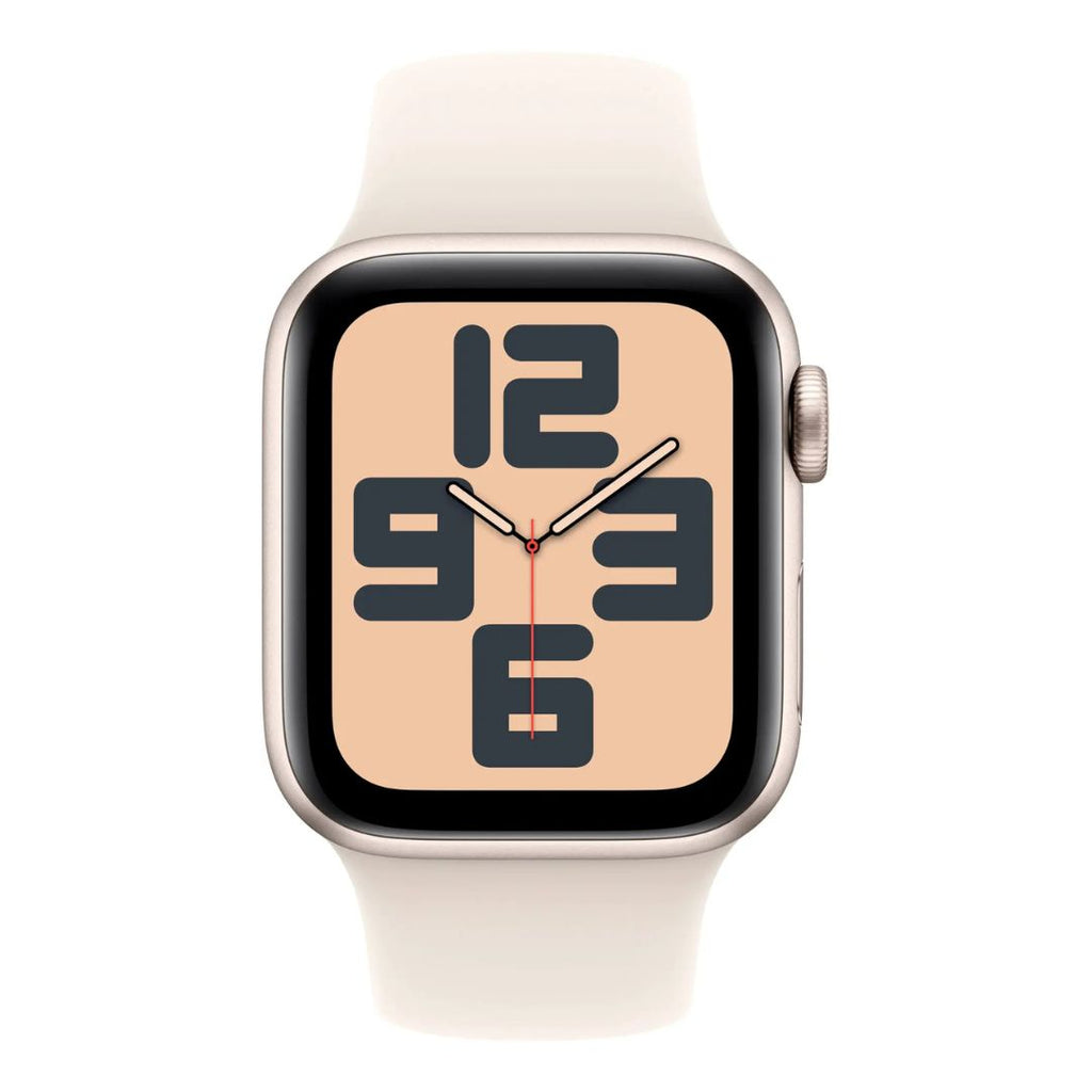 Apple Watch SE 2nd Generation (GPS) 40mm Aluminum Case with Starlight Sport Band - S/M - Starlight -