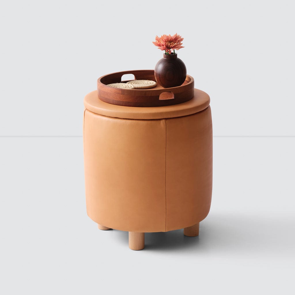 Torres Leather Storage Ottoman - Small - Image 5
