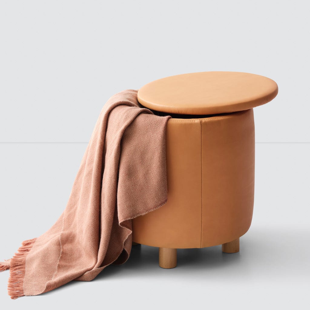 Torres Leather Storage Ottoman - Small - Image 6