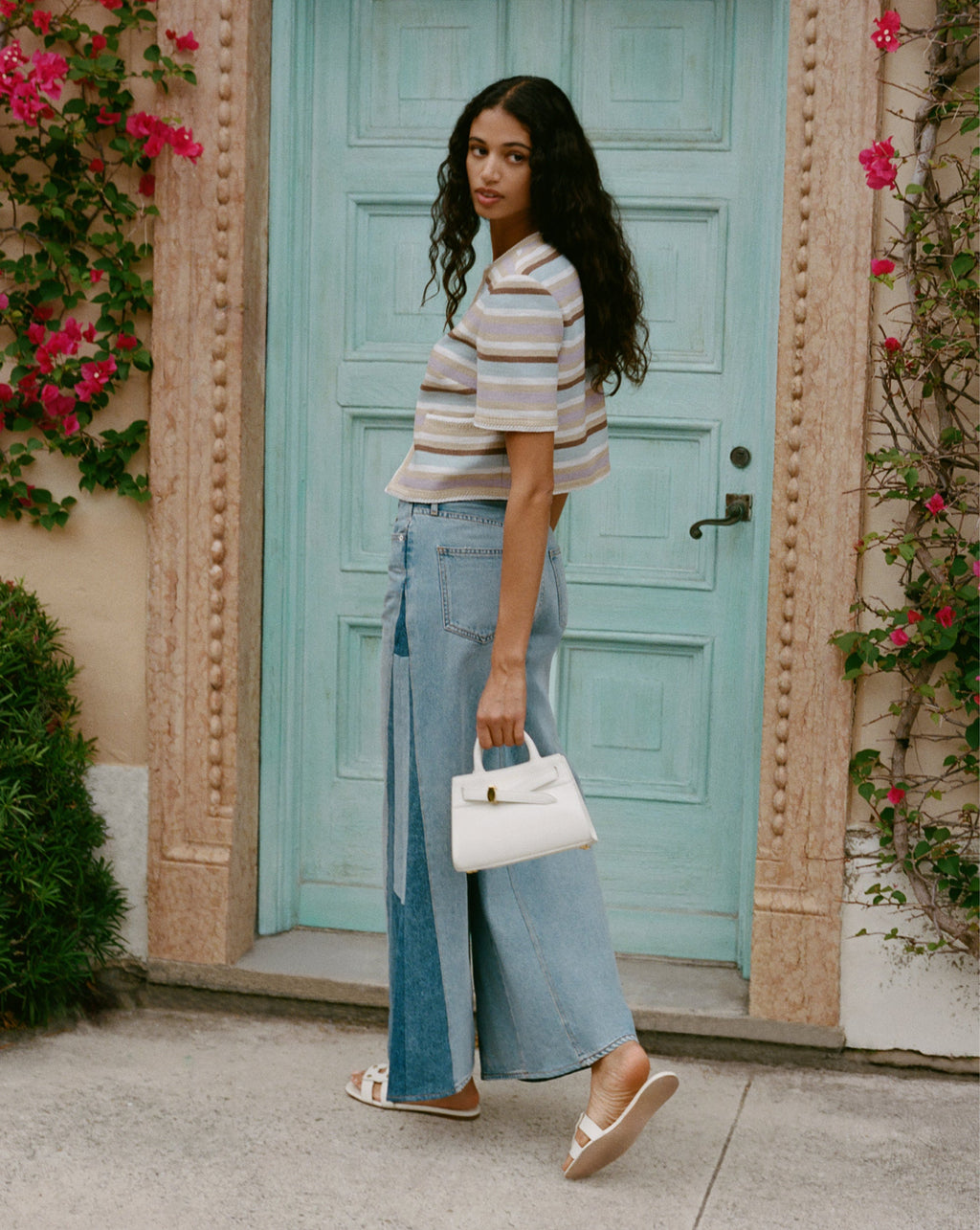 Vicki Patchwork Wide-Leg Jean - Image 8
