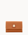Pebble Grain Flap Wallet - Sand